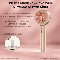 Peigne Masseur Cuir Chevelu STYNLUX Growth-Light