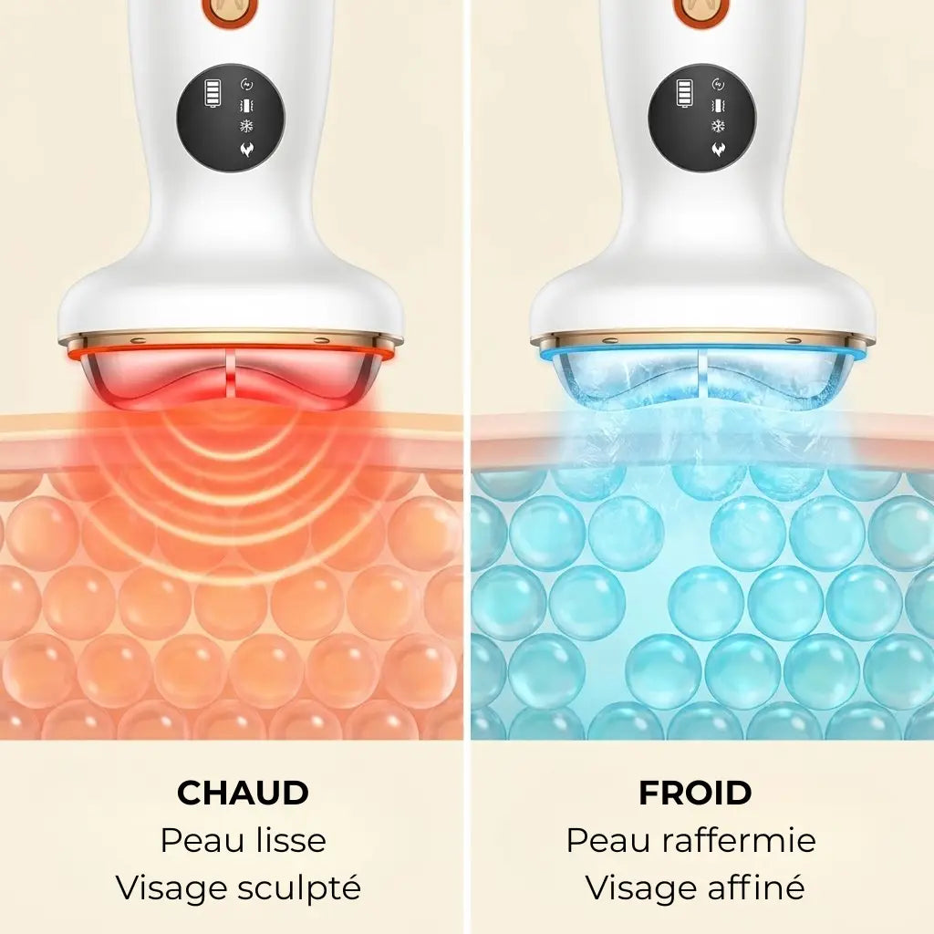 Actions gua sha électrique STYNLUX — sculpture et lissage visage